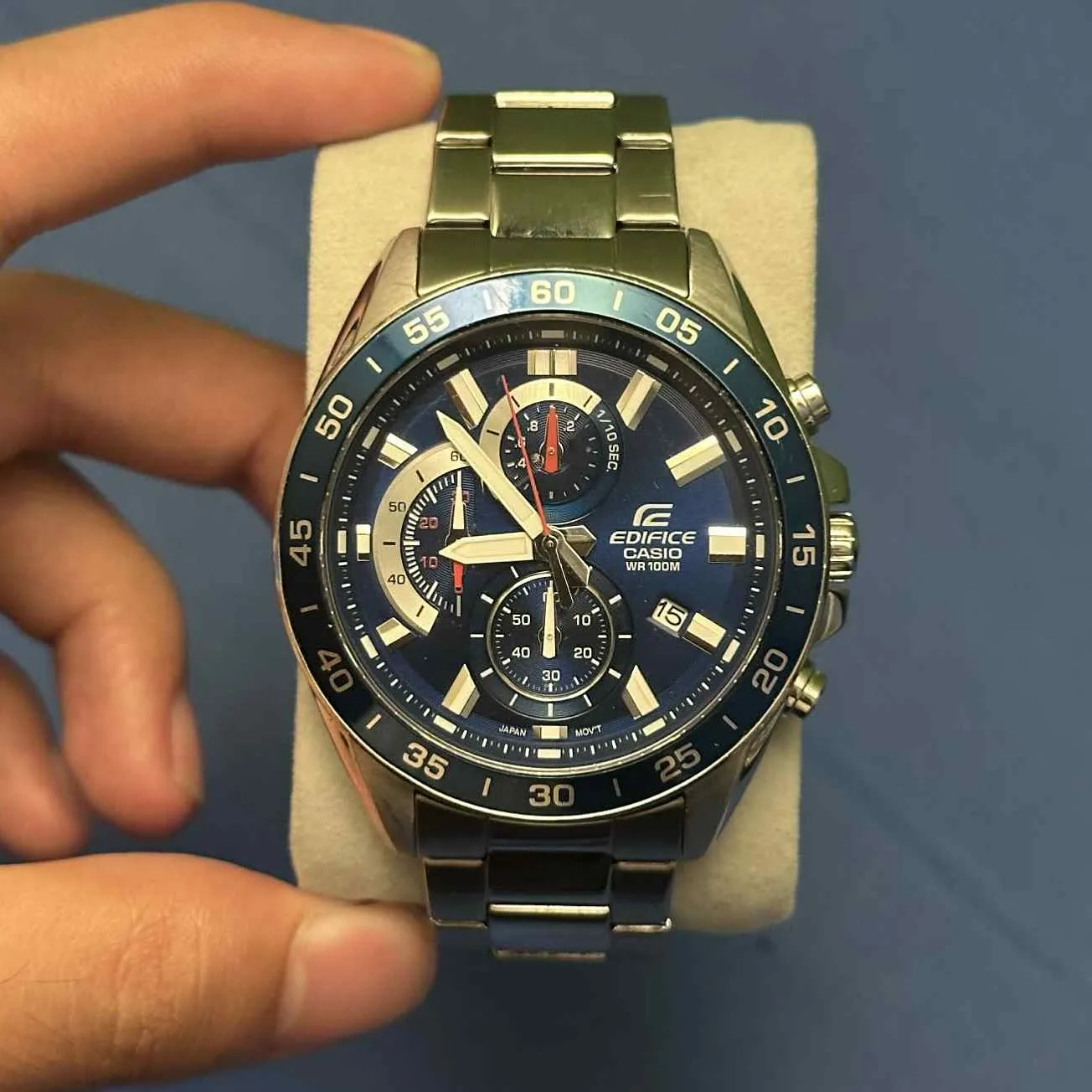 Casio Edifice Blue Chronograph — photo 1