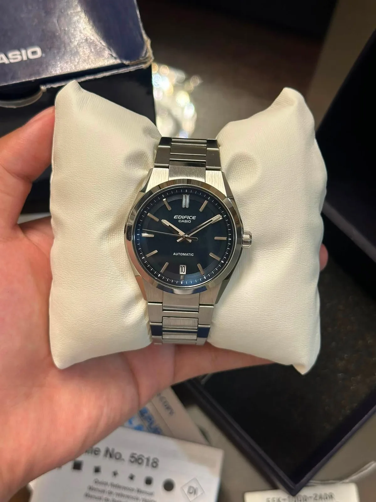 Casio Edifice EFK-100D-2A Blue Automatic — photo 3