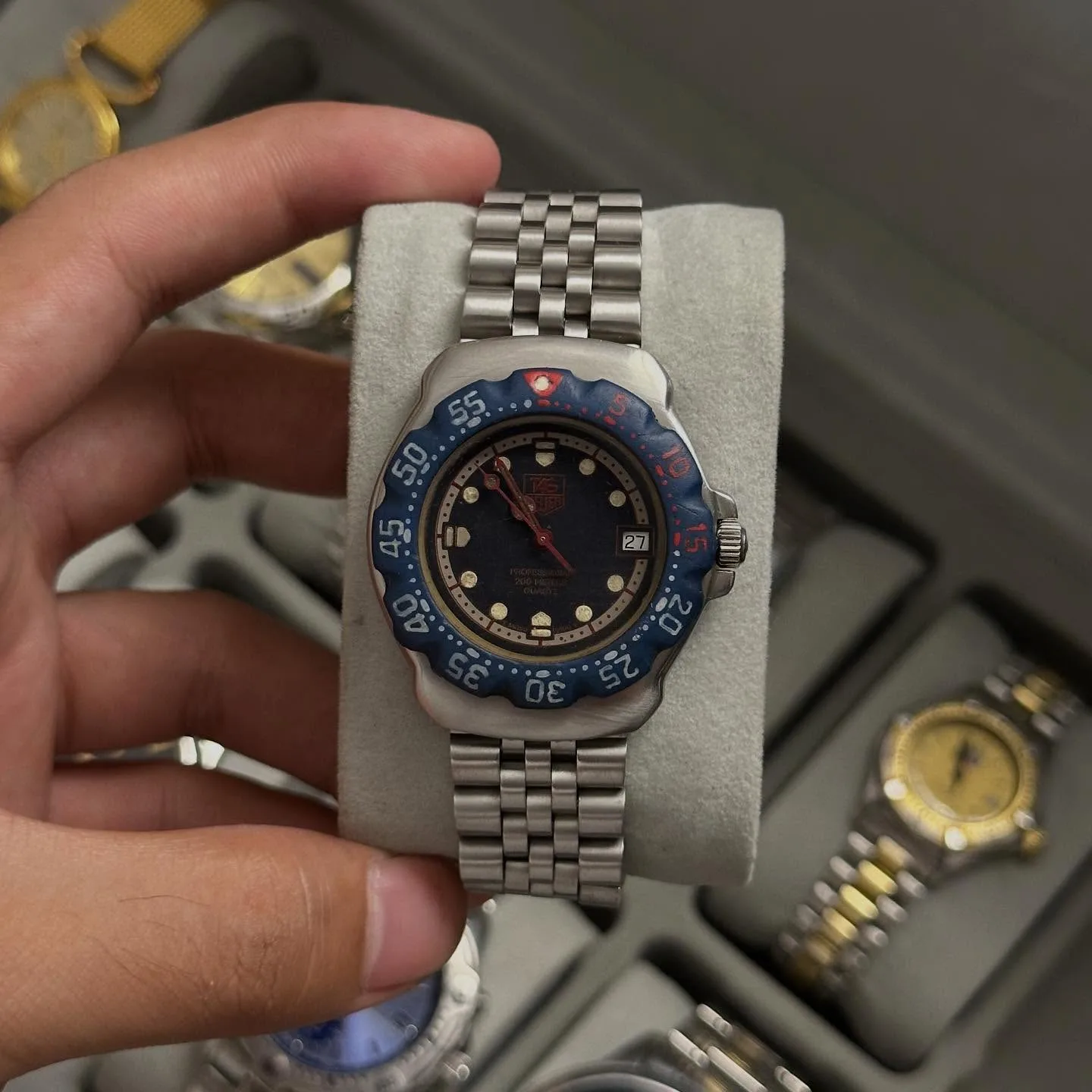 TAG Heuer WA1210 Blue/Red Dial — photo 1