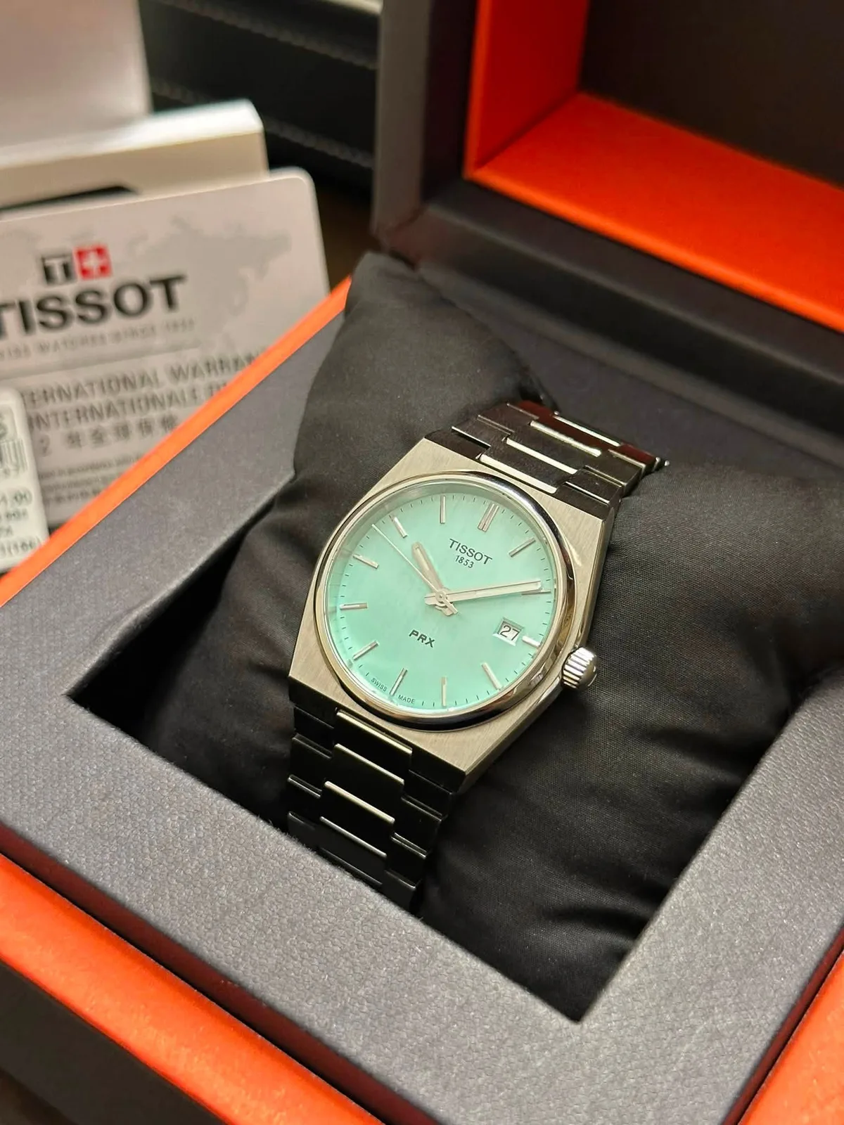 Tissot PRX 35mm Teal Dial — photo 1