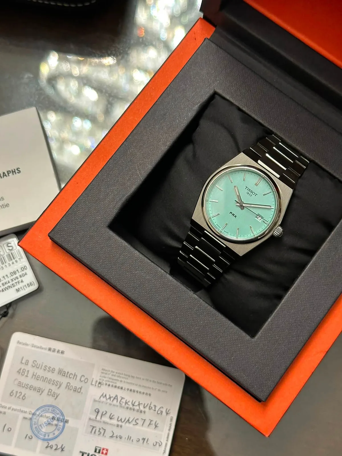 Tissot PRX 35mm Teal Dial — photo 2