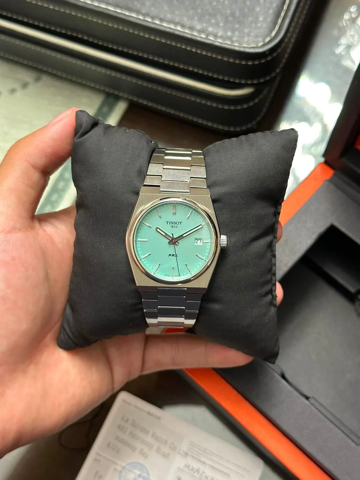 Tissot PRX 35mm Teal Dial — photo 3