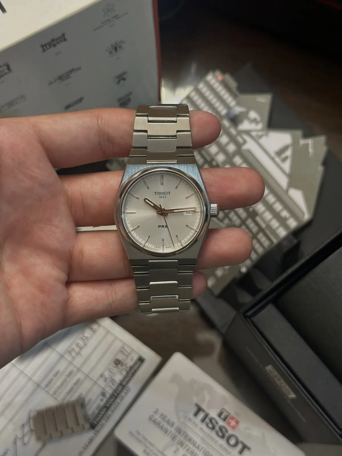 Tissot PRX 35mm White Dial — photo 4