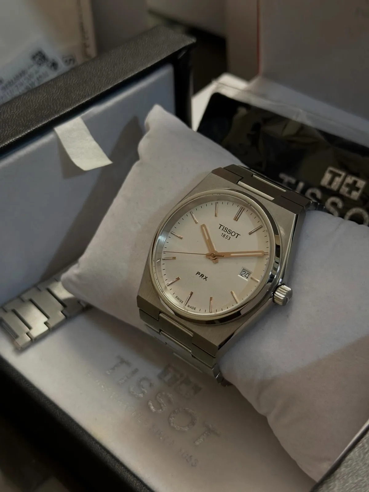 Tissot PRX 40mm White Dial — photo 1